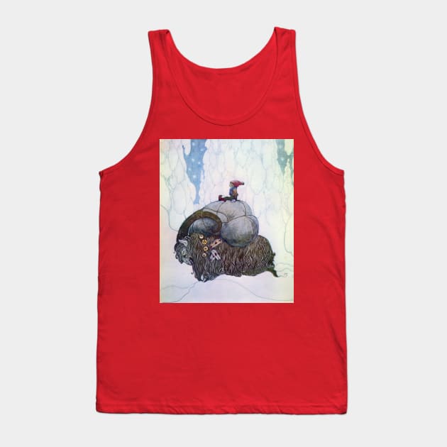 Yule Goat - John Bauer Christmas greeting Tank Top by forgottenbeauty